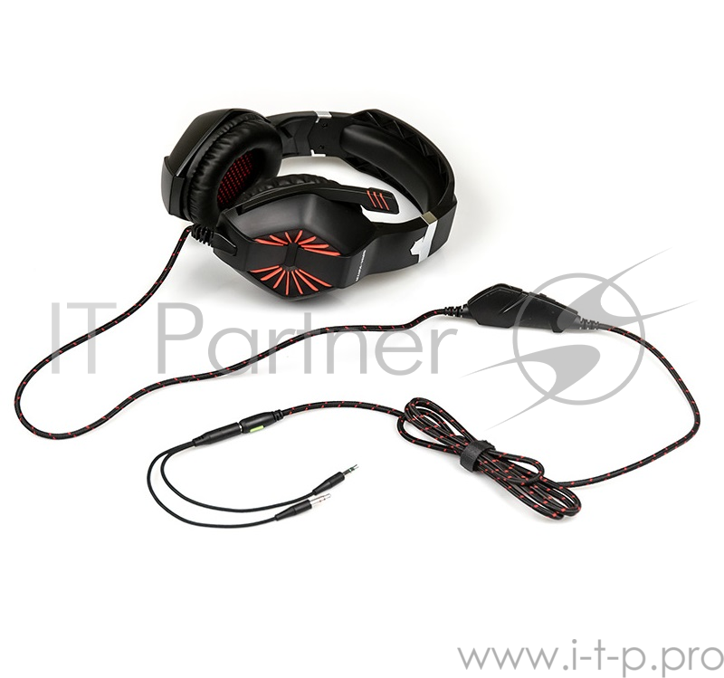 Гарнитура Dialog Gan-Kata HGK-28C black+red (регулятор громкости)