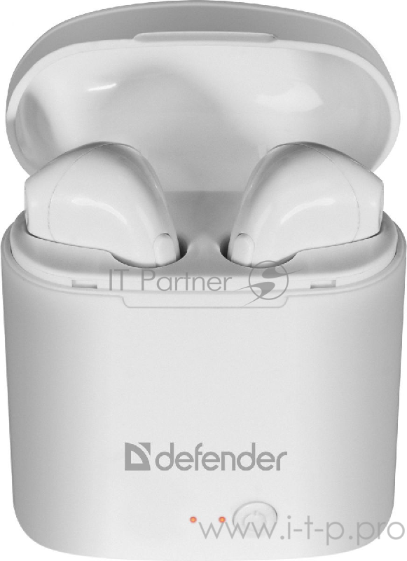 Гарнитура Defender Twins 630 белый,TWS, Bluetooth