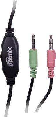 RITMIX RH-534M Gray наушники {105 дБ, разъем 2 x mini jack 3.5 mm}