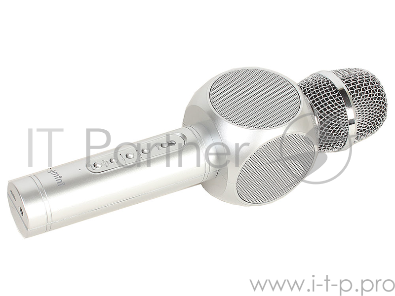 Портативный микрофон-караоке плеер Gmini GM-BTKP-03S, BT динамики 2 шт., Мощность: 5 Вт.х2, перезаря