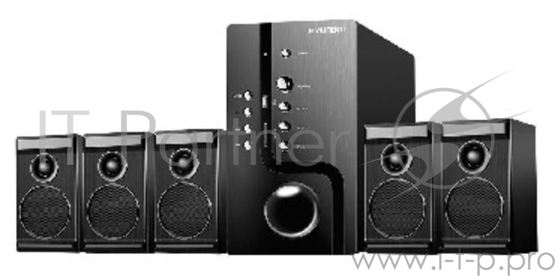 Колонки Hyundai H-HA520 5.1 черный 150Вт