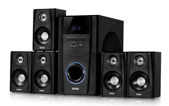 Колонки BBK MA-880S 5.1 черный 150Вт