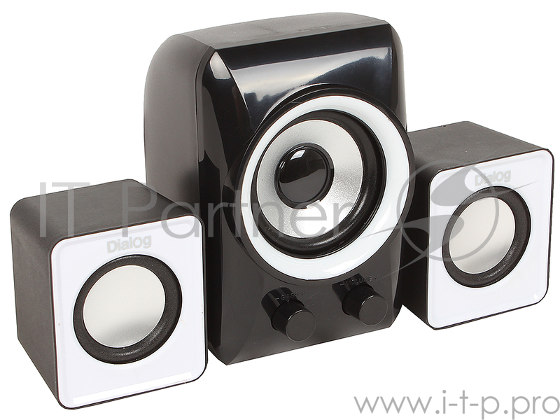 Колонки Dialog Colibri AC-202UP Black-White 2.1, 11W RMS,питание от USB