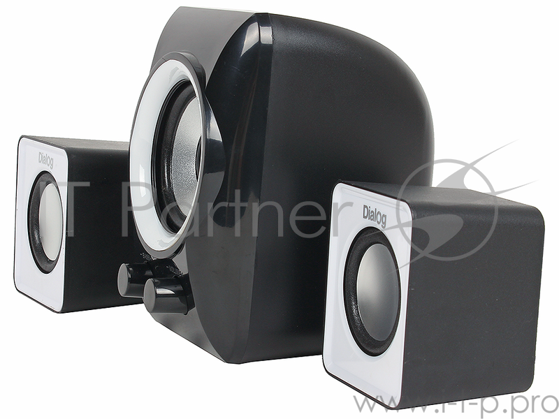 Колонки Dialog Colibri AC-202UP Black-White 2.1, 11W RMS,питание от USB