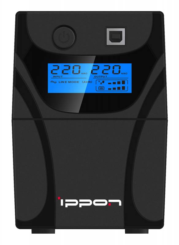 Источник бесперебойного питания Ippon Back Power Pro LCD 400 240Вт 400ВА черный