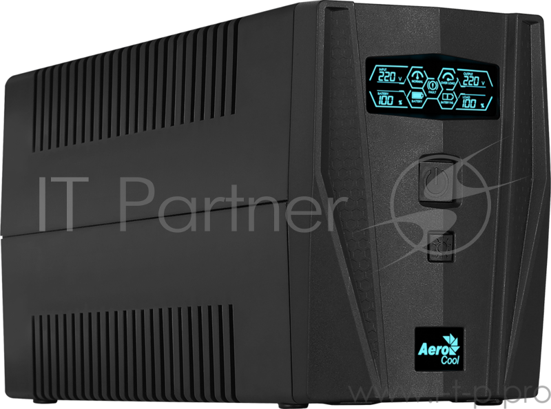 ИБП Aerocool Aero Shield C625 , 625 ВА / 360 Вт, линейно-интерактивный, 2 розетки Schuko, аккумулято