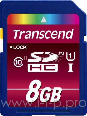 Флеш Карта SD 8Gb Transcend Class10 TS8GSD10U1 w/o adapter