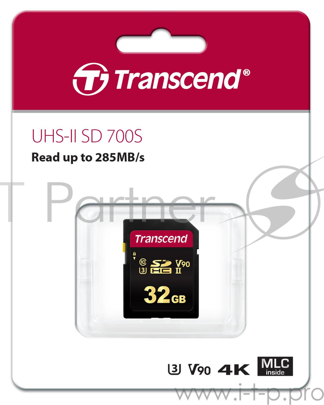 Флеш карта SD 32GB Transcend SDHC Class 10 UHS-II U3, MLC