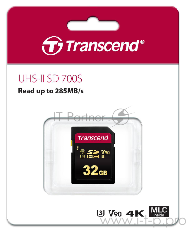 Флеш карта SD 32GB Transcend SDHC Class 10 UHS-II U3, MLC