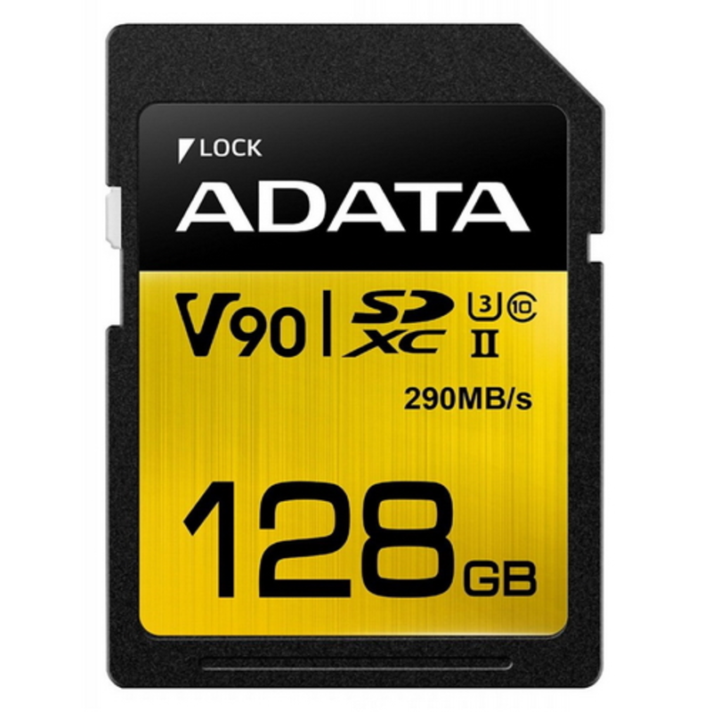 Флеш карта SD 128GB A-DATA Premier ONE SDXC Class 10 UHS-II U3 V90 290MB/s