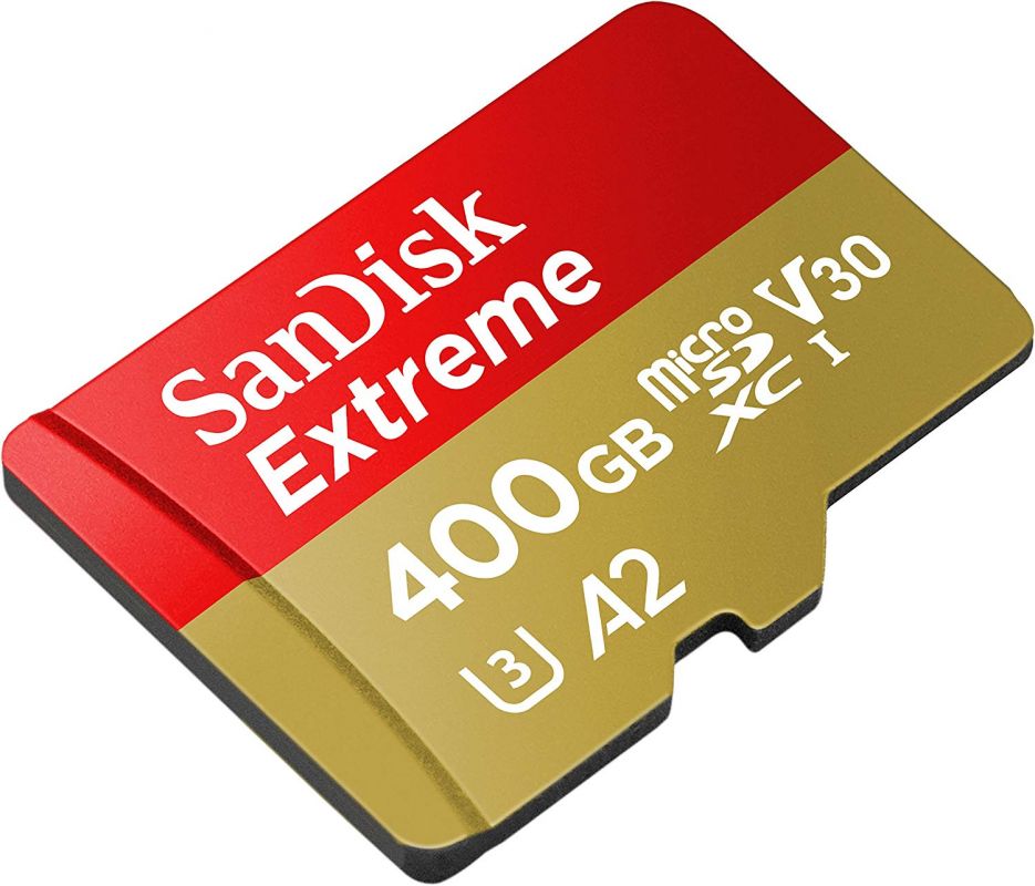 Флеш карта microSDXC 400Gb Class10 Sandisk SDSQXA1-400G-GN6MA Extreme + adapter