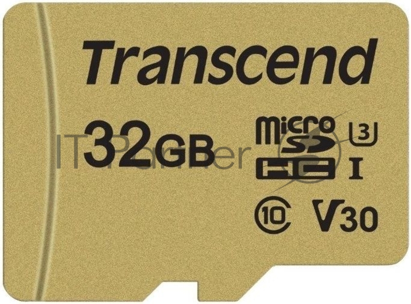 Флеш карта microSD 32GB Transcend microSDHC Class 10 UHS-1 U-3, V30, (SD адаптер), MLC