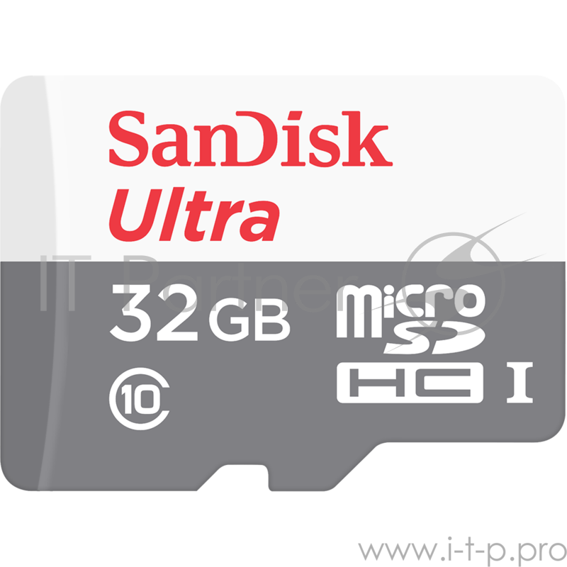 Флеш Карта MicroSD 32GB SanDisk MicroSD Class 10 Ultra Android (SD адаптер) 80MB/s - Tablet Packag