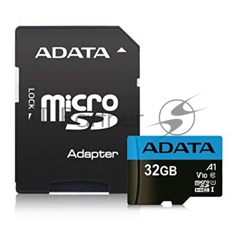 Флеш карта microSD 32GB A-DATA microSDHC Class 10 UHS-I A1 100/20 MB/s (SD адаптер)
