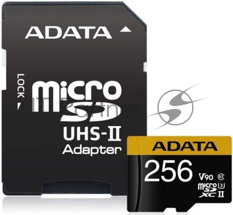 Флеш карта microSD 256GB A-DATA Premier ONE microSDXC Class 10 UHS-II U3 V90 275MB/s (SD адаптер)