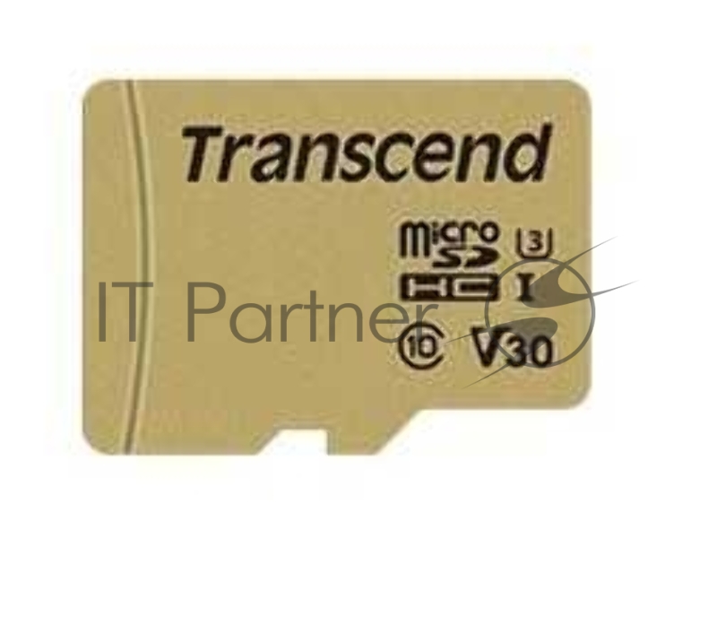 Флеш карта microSD 16GB Transcend microSDHC Class 10 UHS-I U-3, V30, (SD адаптер), MLC