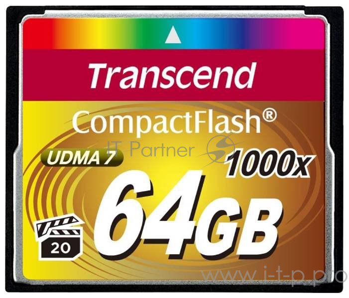 Флеш Карта CF 64GB Transcend, 1000X