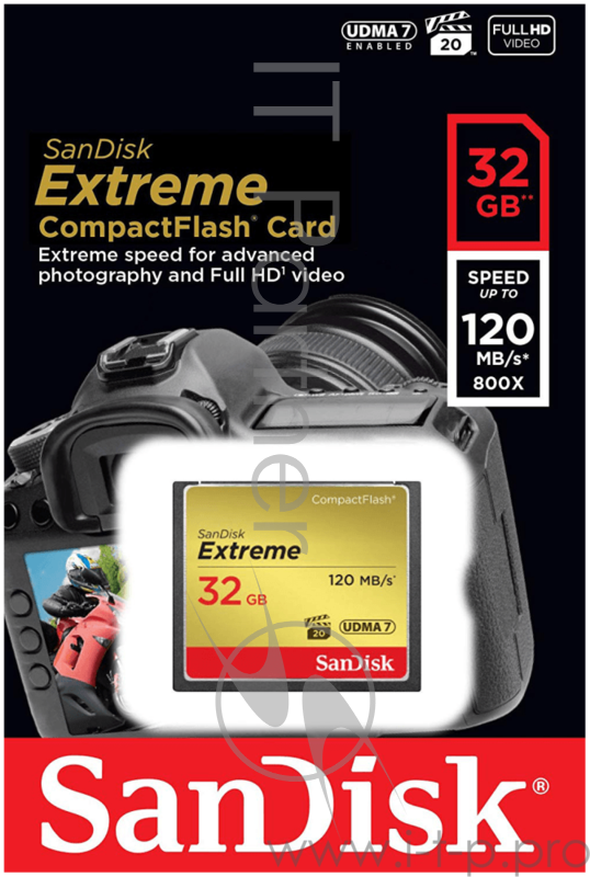 Флеш Карта CF 32GB SanDisk Extreme 120MB/s