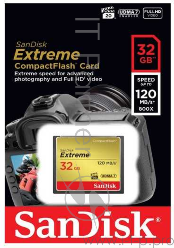 Флеш Карта CF 32GB SanDisk Extreme 120MB/s