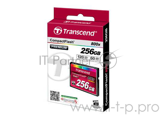 Флеш Карта CF 256GB Transcend, 800X