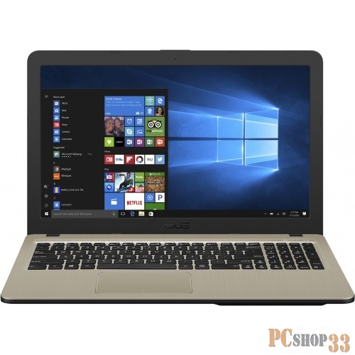 Ноутбук ASUS Vivobook XMAS X540MA-GQ064 Celeron N4000/4Gb/500Gb HDD/15.6HD (1366x768)/no ODD/WiFi/BT/Cam/EN