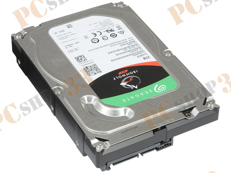 Жесткий диск 2ТБ Seagate IronWolf NAS ST2000VN004, 5900об./мин., 64МБ (SATA III), 3.5