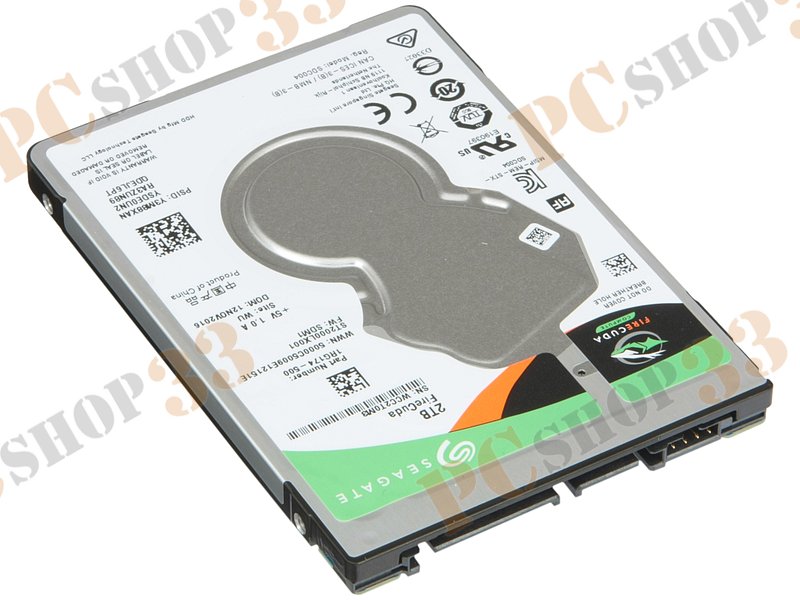 Гибридный диск 2ТБ 2.5 Seagate FireCuda ST2000LX001, 5400об./мин., 128МБ, 8ГБ flash (SATA III)