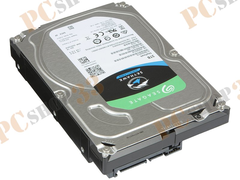 Жесткий диск 3ТБ Seagate SkyHawk Surveillance ST3000VX010, 64МБ (SATA III), 3.5