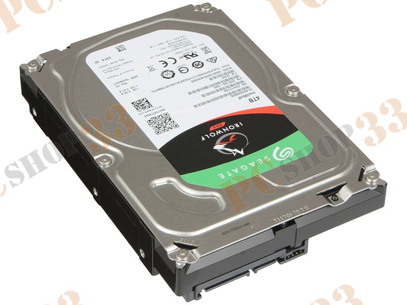Жесткий диск 4ТБ Seagate IronWolf NAS ST4000VN008, 5900об./мин., 64МБ (SATA III) 3.5