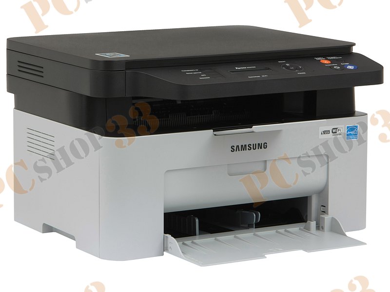 МФУ Samsung Xpress M2070W FEV, A4, лазерный, принтер + сканер + копир, ЖК, серо-черный (USB2.0, WiFi)