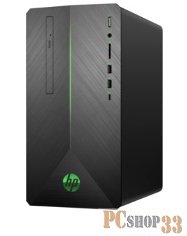 Игровой компьютер HP Pavilion Gaming 690-0007ur 4GM74EA (Core i7 8700-3.20ГГц, 16ГБ, 128ГБ+1ТБ, RX580, DVDRW, LAN, WiFI, BT, W10 H) + клавиатура + мышь