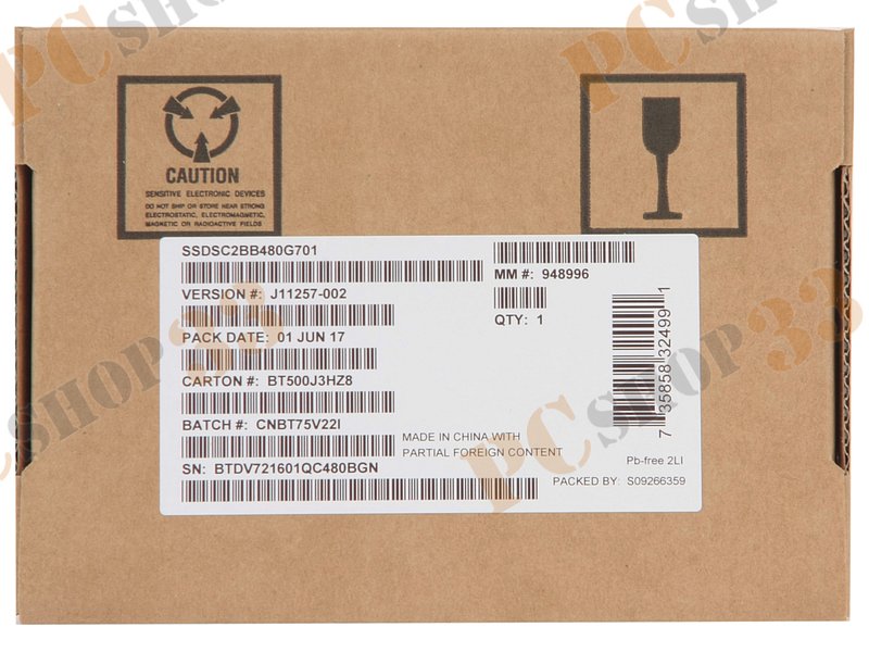 SSD диск 480ГБ 2.5 Intel DC S3520 SSDSC2BB480G701 (SATA III)