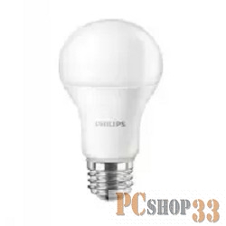 Светодиодные лампы Philips Лампа светодиодная LEDBulb LED 12Вт E27 3000K 230VA60 RCA EcoHome (929001954907)
