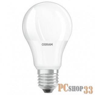 Светодиодные лампы Osram Лампа светодиодная LED 9Вт Е27 CLA75 FR 4000K матовая (4058075086647)