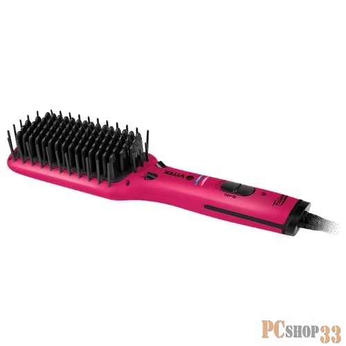 Фен 8447(PK) Электрическая щётка для выпрямления волос Fusion VITEK.Максимальная температура 210°С