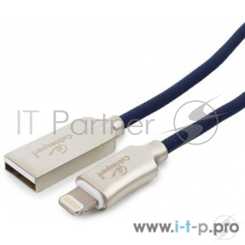 Кабель Cablexpert Кабель для Apple CC-P-APUSB02Bl-1.8M MFI, AM/Lightning, серия Platinum, длина 1.8м, синий, блистер