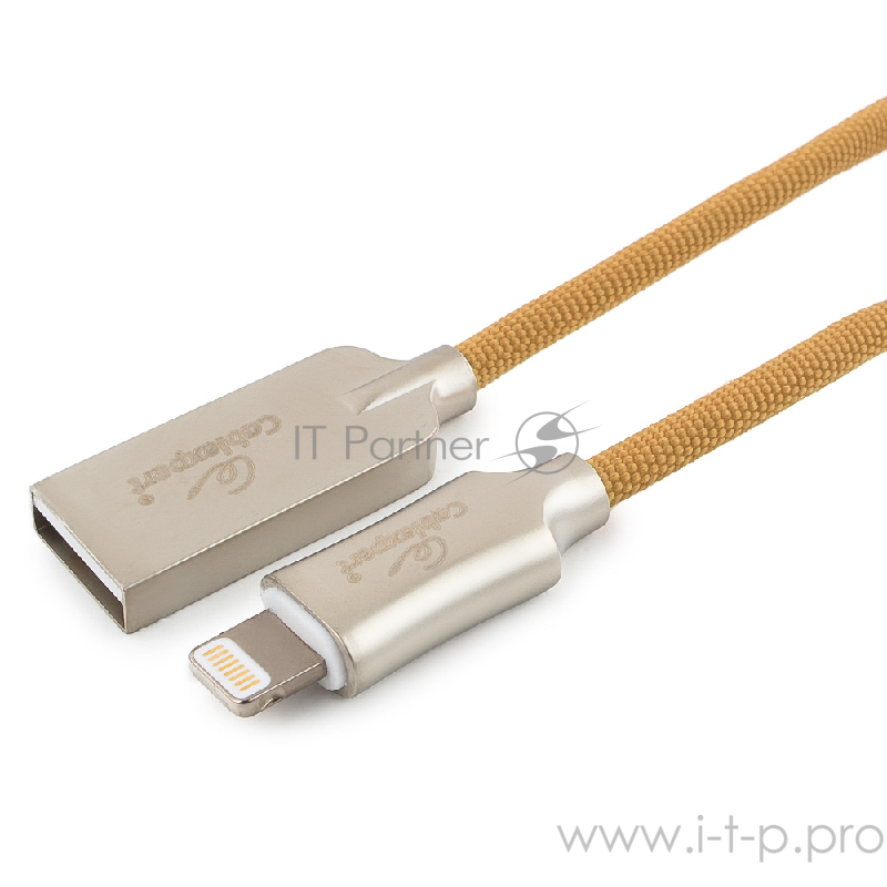 Кабель Cablexpert Кабель для Apple CC-P-APUSB02Gd-1.8M MFI, AM/Lightning, серия Platinum, длина 1.8м, золотой, блистер