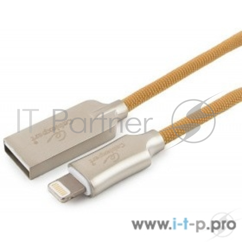 Кабель Cablexpert Кабель для Apple CC-P-APUSB02Gd-1M MFI, AM/Lightning, серия Platinum, длина 1м, золотой, блистер