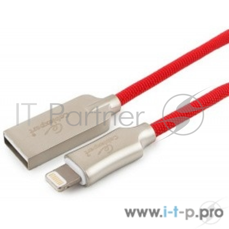 Кабель Cablexpert Кабель для Apple CC-P-APUSB02R-1.8M MFI, AM/Lightning, серия Platinum, длина 1.8м, красный, блистер