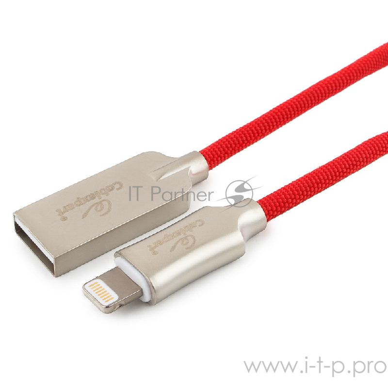 Кабель Cablexpert Кабель для Apple CC-P-APUSB02R-1.8M MFI, AM/Lightning, серия Platinum, длина 1.8м, красный, блистер