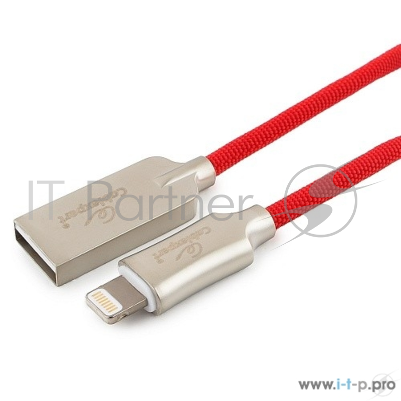 Кабель Cablexpert Кабель для Apple CC-P-APUSB02R-1M MFI, AM/Lightning, серия Platinum, длина 1м, красный, блистер