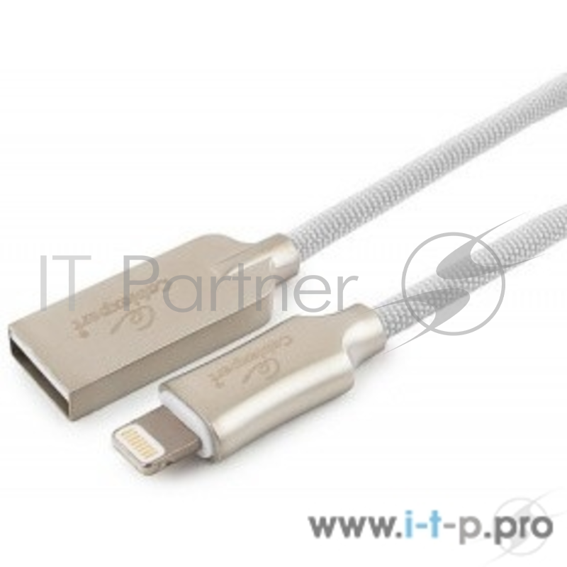 Кабель Cablexpert Кабель для Apple CC-P-APUSB02W-1M MFI, AM/Lightning, серия Platinum, длина 1м, белый, блистер