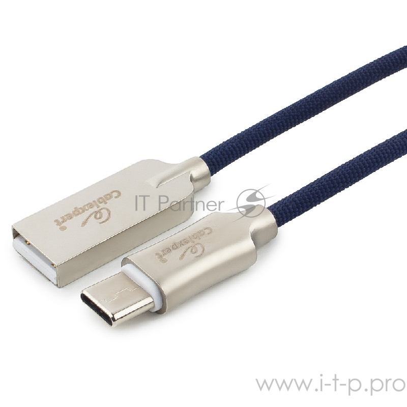 Кабель Cablexpert Кабель USB 2.0 CC-P-USBC02Bl-1.8M AM/Type-C, серия Platinum, длина 1.8м, синий, блистер