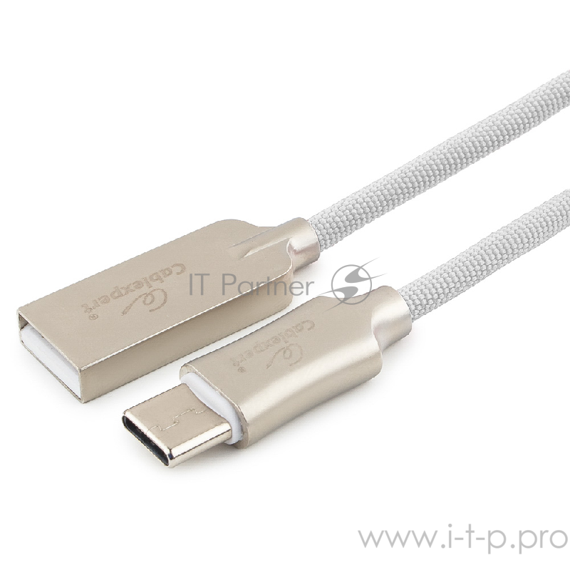 Кабель Cablexpert Кабель USB 2.0 CC-P-USBC02W-1.8M AM/Type-C, серия Platinum, длина 1.8м, белый, блистер