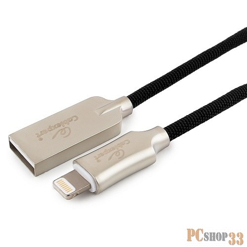 Кабель Cablexpert Кабель для Apple CC-P-APUSB02Bk-0.5M MFI, AM/Lightning, серия Platinum, длина 0.5м, черный, блистер