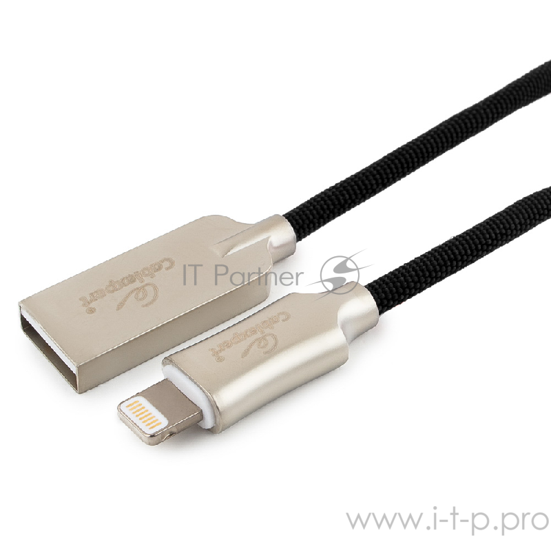 Кабель Cablexpert Кабель для Apple CC-P-APUSB02Bk-1.8M MFI, AM/Lightning, серия Platinum, длина 1.8м, черный, блистер