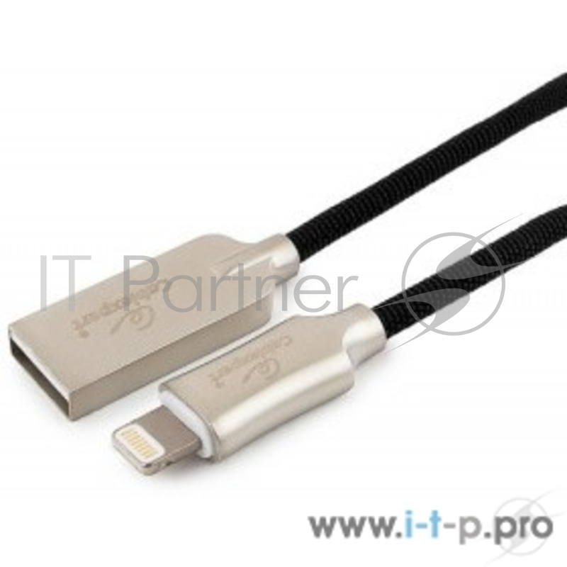 Кабель Cablexpert Кабель для Apple CC-P-APUSB02Bk-1M MFI, AM/Lightning, серия Platinum, длина 1м, черный, блистер