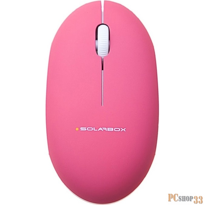 Мыши SolarBox X06 Red USB Travel Optical Mouse, 1000DPI, ноутбучная, убирающийся кабель, прорезиненная поверхность