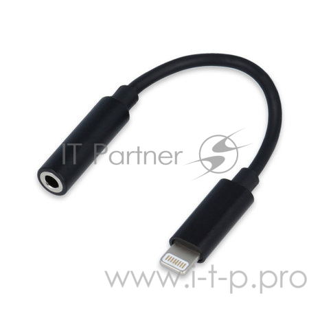 Переходник Cablexpert Переходник USB, Lightning/Jack3.5F, черный (CCA-LM3.5F-01)