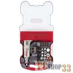 Шлифовальная машина ЗУБР Гравер ЗГ-130ЭК H172 { электрический с набором мини-насадок в кейсе, 172 предмета }